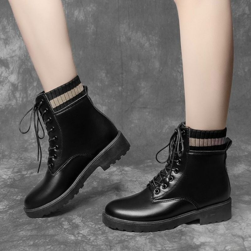 giày boot 👢 Freeship 👢 Giày bốt cổ cao độn đế chuẩn loại 1 xịn full hộp | BigBuy360 - bigbuy360.vn