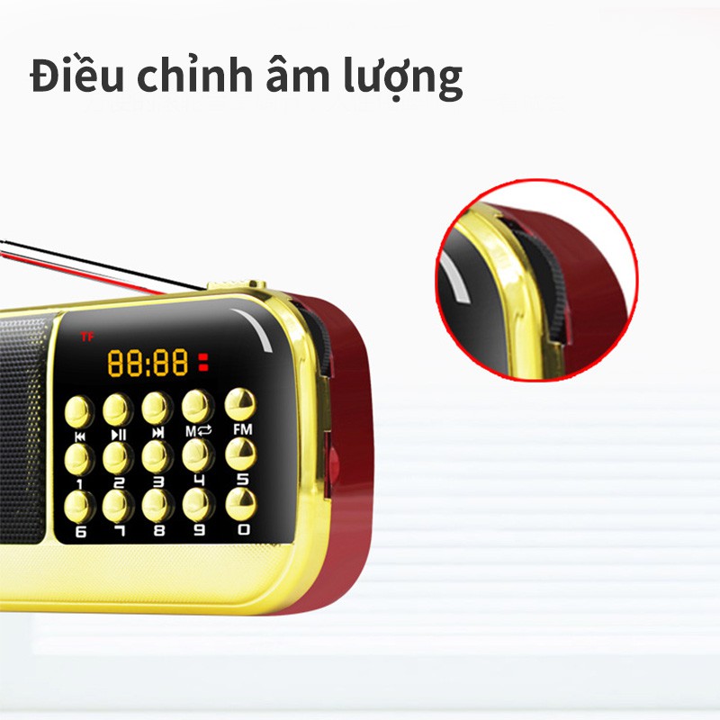 Loa Kiêm Radio Nintaus B870 Hỗ Trợ Thẻ TF Đa Chức Năng