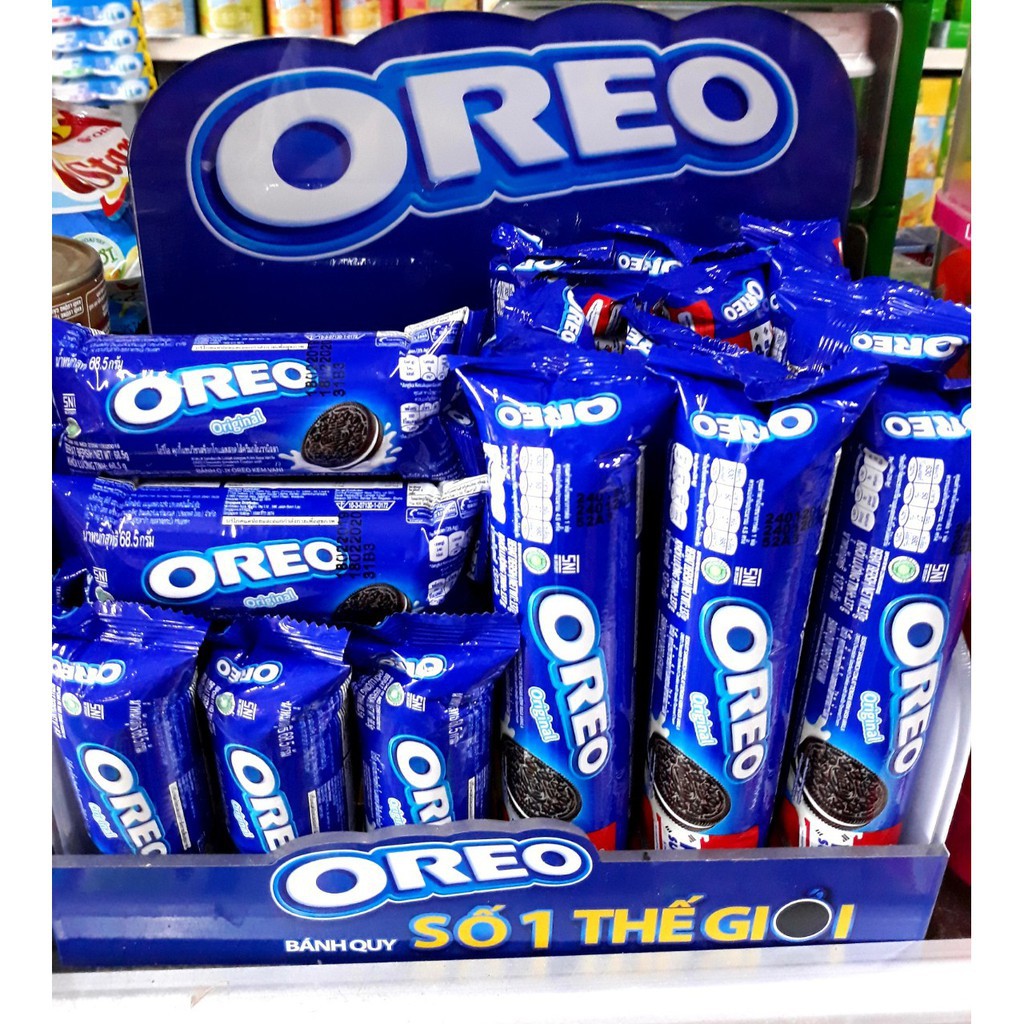 Bánh Quy Oreo Kem Vani - Socola Thỏi 66.5g/119g