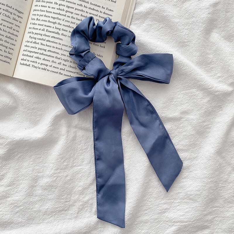 Dây Buộc Tóc Phối Nơ Xinh Xắn Phong Cách Hàn Quốc Dành Cho Nữ