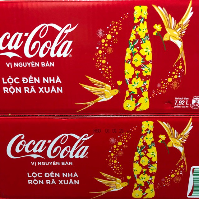 THÙNG 24 LON COCACOLA MẪU MỚI 320ML