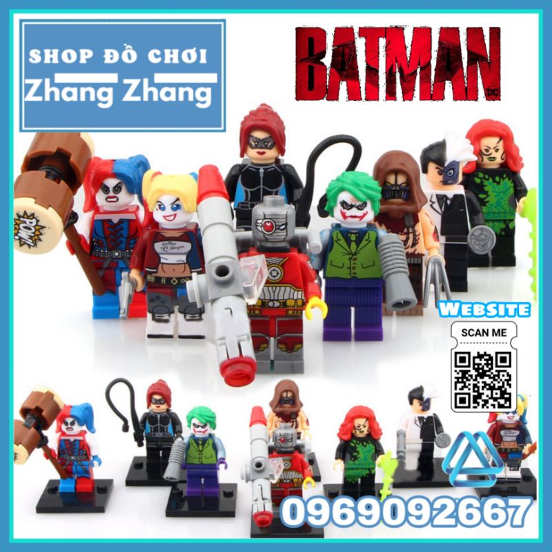 Đồ chơi Xếp hình Deathshot gồm Poison Ivy - Cat Woman - Joker Harley Quinn Killer Croc Two Face Minifigures Xinh X0113