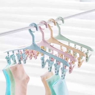 Móc phơi đồ ,phơi tất 8 kẹp đa năng