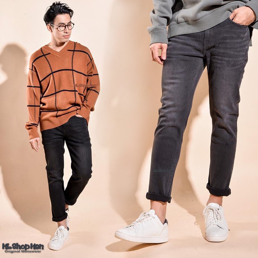 Quần jean nam co giãn-Routine-Slimfit-Chính hãng cao cấp