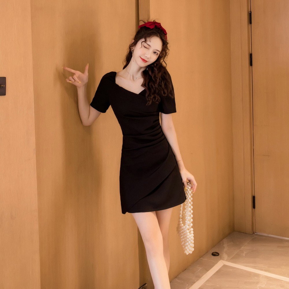 Váy nữ , váy đầm nữ ôm body nhún eo thiết kế thời trang thanh lịch sang trọng ATILA SHOP. | BigBuy360 - bigbuy360.vn