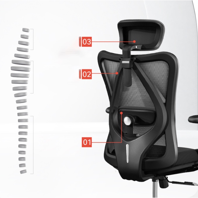 Ghế Công Thái Học Ergonomic Sihoo M18, ghế công thái học giá rẻ chính hãng bảo hành 36 tháng