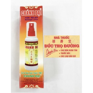 Dầu Xoa Bóp Chỉ Thống Linh Chánh Đại - chai xịt 100 ml