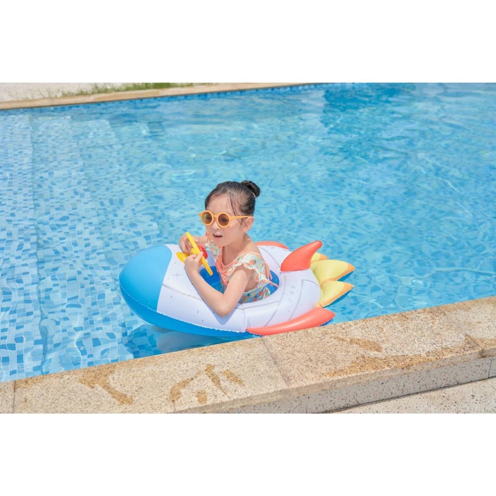 Phao bơi cho bé KOGANO phao bơi chống lật an toàn hình tên lửa có xỏ chân độc đáo SS-001397