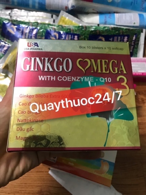VIÊN UỐNG BỔ NÃO GINKGO OMEGA 3 ,GIÚP LƯU THÔNG TUẦN HOÀN NÃO