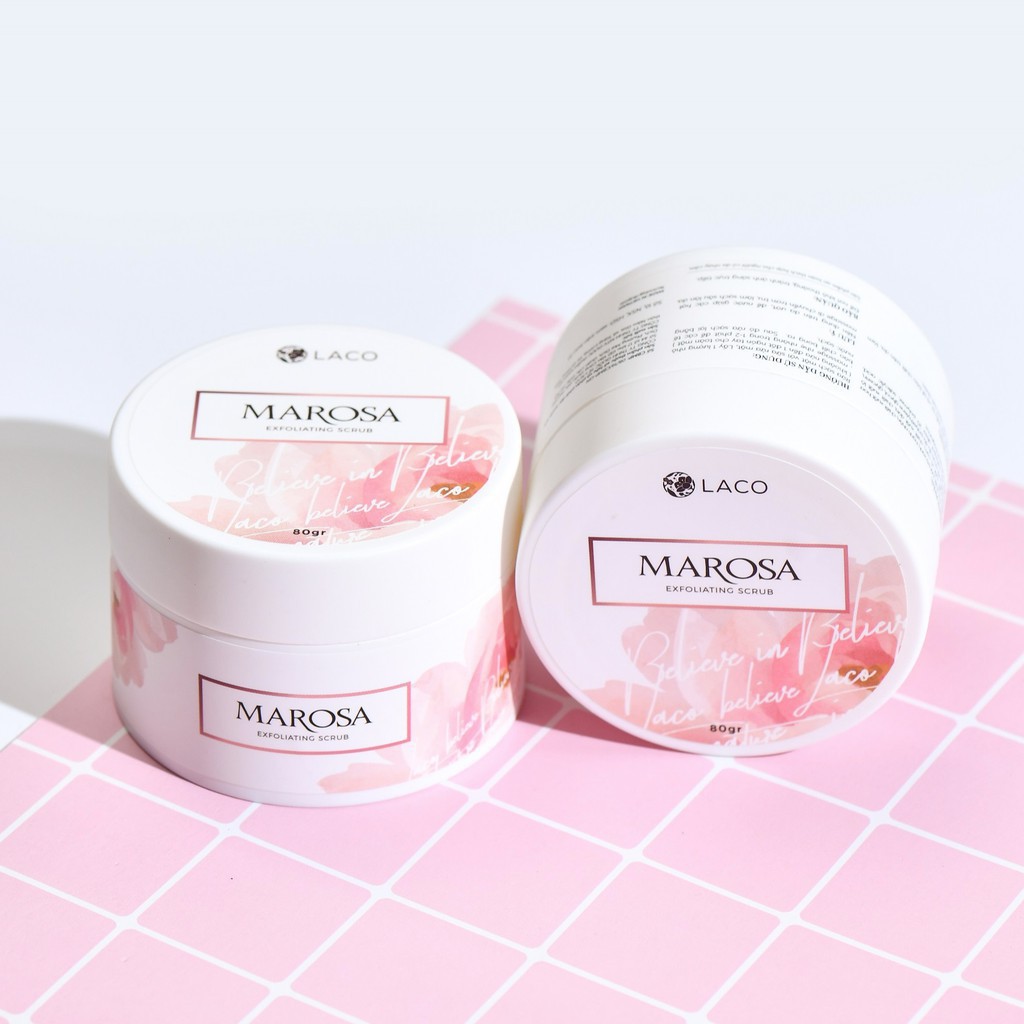 Tẩy da chết Marosa Laco Expoliating Scrub dạng hạt, giúp lấy đi da chết nhẹ nhàng, trả lại làn da mềm mịn