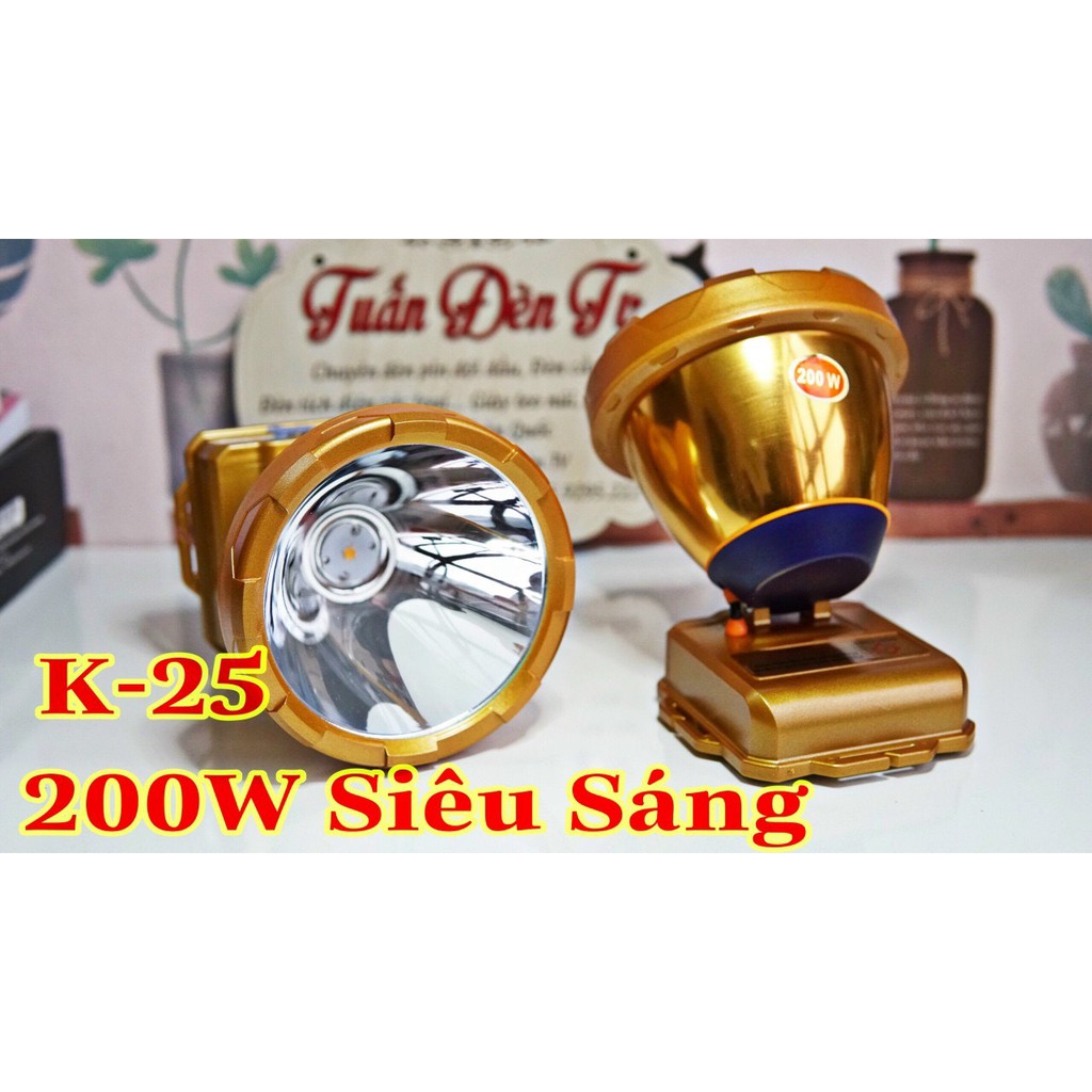 Đèn Đội Đầu Siêu Sáng Công Suất Lớn 200W - K25