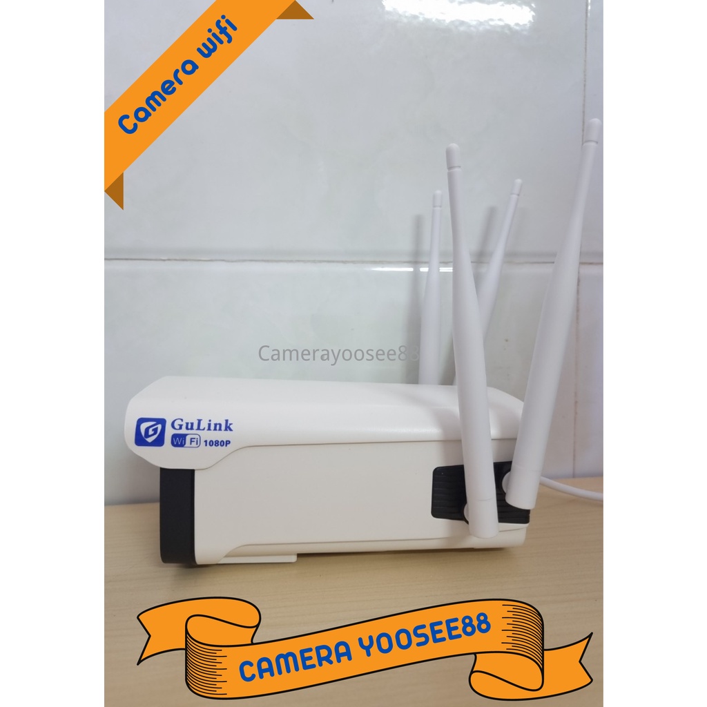 Camera Wifi GULINK dùng ngoài trời 36 led full HD 1080P quan sát ban đêm có màu nhận diện sắc nét cực rõ, chống nước