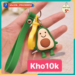 Sỉ 10 móc khoá bơ kèm dây móc hot 69k