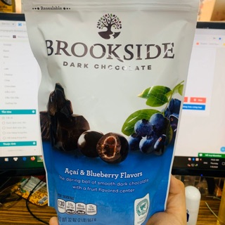 ✨ Kẹo Socola Đắng Nhân Việt Quất Brookside của Mỹ Date 12/2023