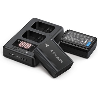 Bộ 2 pin 1 sạc đôi rav power np-fw50