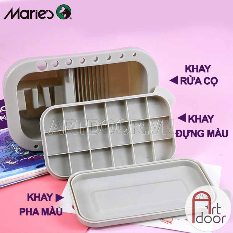 [ARTDOOR] Xô Khay rửa cọ vẽ tranh MARIE'S