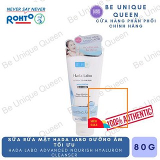 Sữa Rửa Mặt Hada Labo Dưỡng Ẩm Tối Ưu Hada Labo Advanced Nourish Hyaluron Cleanser 80g