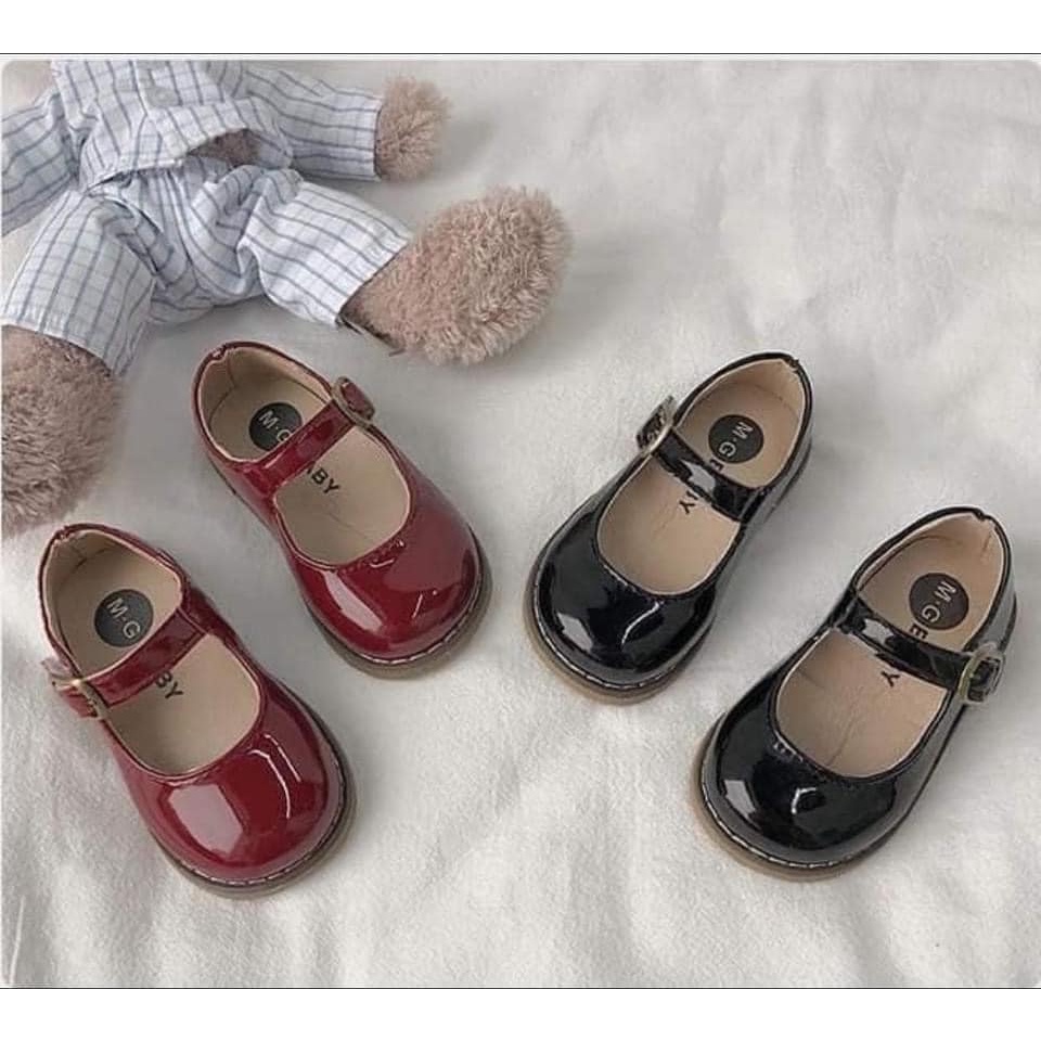 Giầy bup bê đỏ - đen bé 02.0712