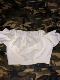 ☀️Áo croptop trễ vai nhún bèo( HÌNH THẬT CUỐI CÙNG)