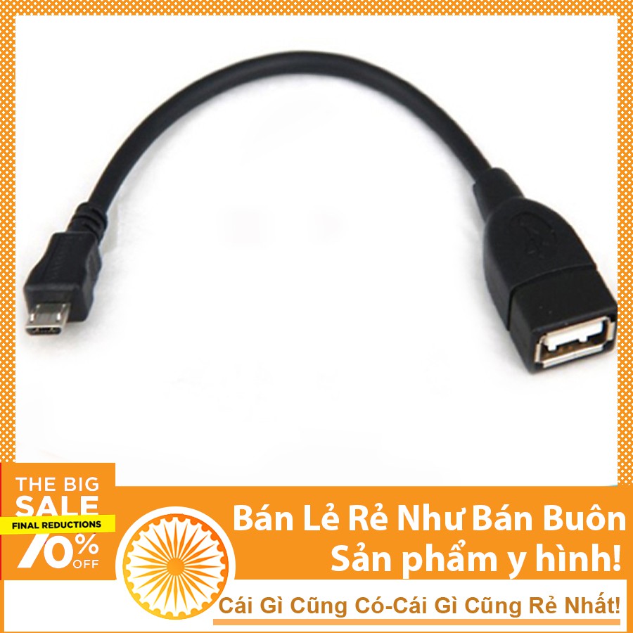 Anasa Cáp OTG USB Cái-MicroUSB ( Kết nối điện thoại với USB, Chuột, Tay Game... ) Anasa