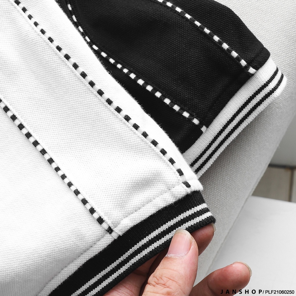 [Mã SRBACK010912 hoàn 20K xu đơn 50K] Áo Thun Polo Nam Fapas Basic Trắng Đen Đường Viền Cực Chất | BigBuy360 - bigbuy360.vn