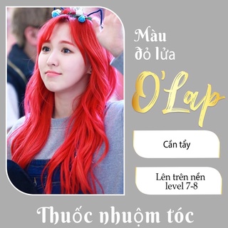 Thuốc nhuộm tóc đỏ lửa không cần tẩy tại nhà giá rẻ chính hãng OLAP OL20