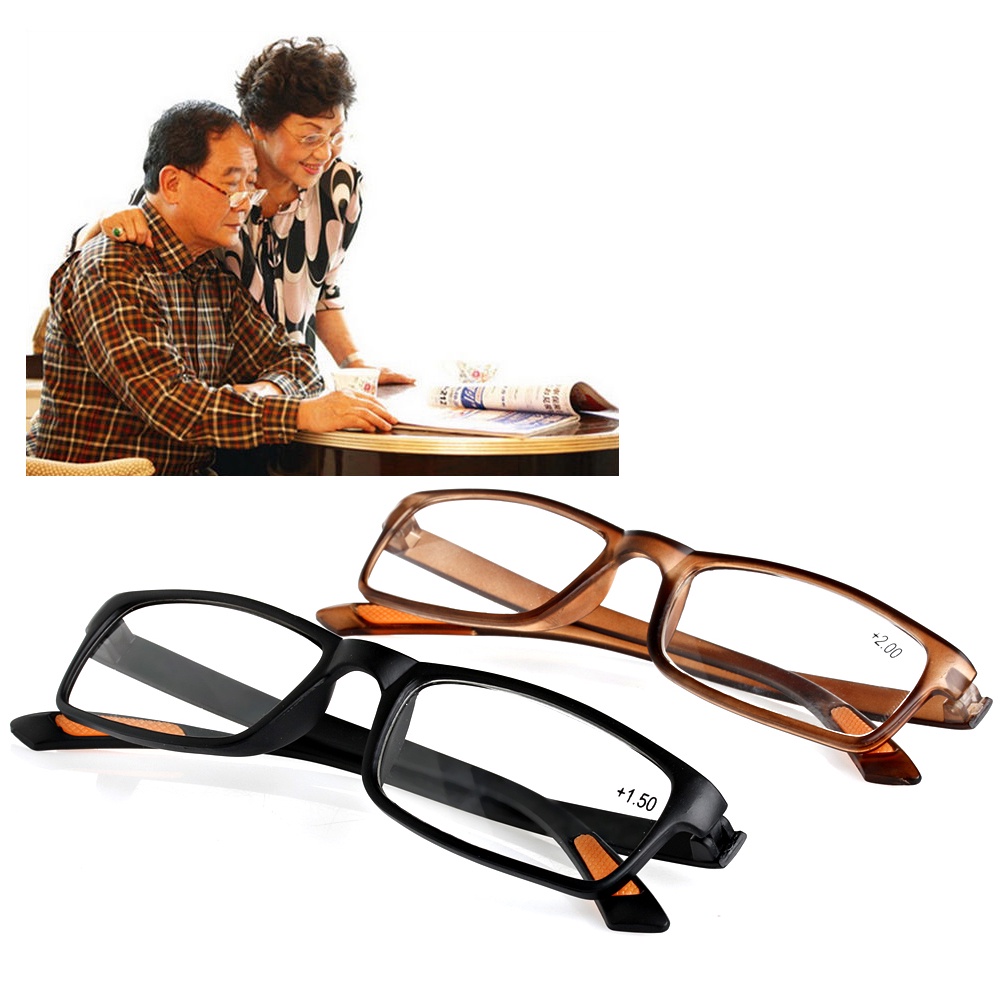 [Hàng mới về] Mắt kính đọc sách gọng nhựa +1.0 1.5 2.0 2.5 3.0 3.5 4.0 tùy chọn