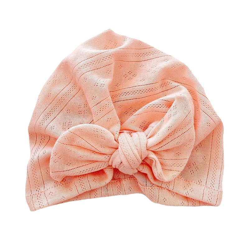 Mũ Beanie Cotton Thắt Nút Tinh Tế Cho Em Bé Sơ Sinh