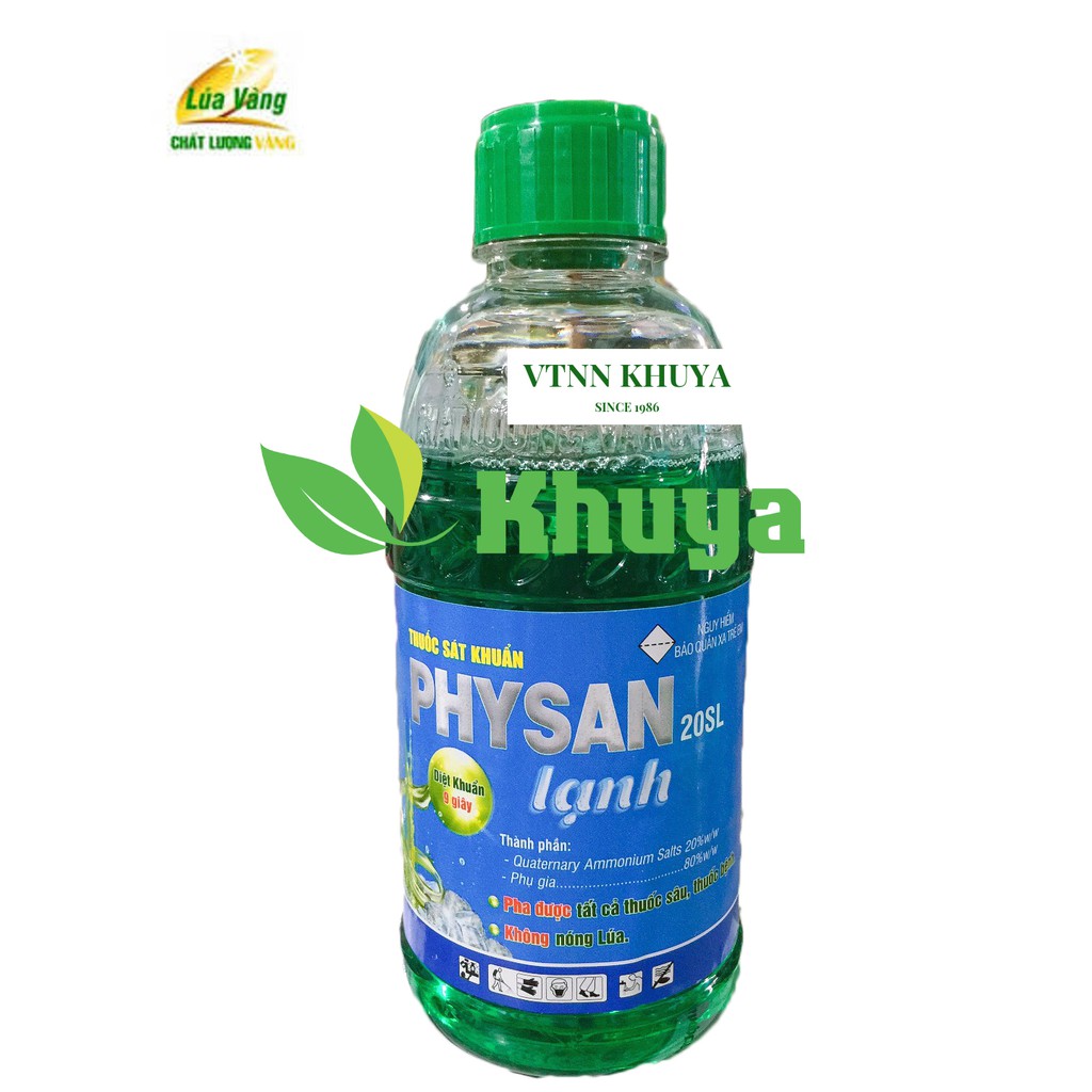 Thuốc sát khuẩn Physan lạnh 20SL 480ml Cháy Lá Lúa - Thối Nhũn Lan