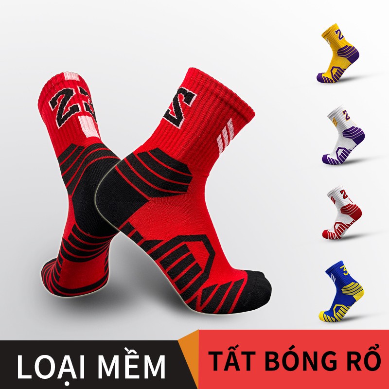Tất bóng rổ - Phối màu theo đội bóng & số áo cầu thủ NBA - #1803