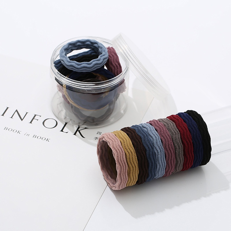 Set 40 dây buộc tóc co giãn phong cách Hàn Quốc thời trang dành cho nữ