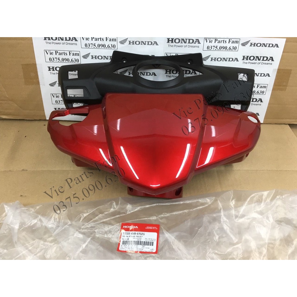 Combo bộ vỏ đầu 2 món trước sau Click 110 đời đầu, màu đỏ, màu đen, hàng din Honda mới 100%