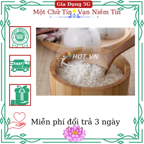 Muôi Gỗ sâu lòng xới cơm, múc canh.