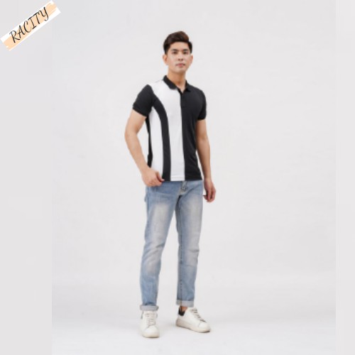 Áo Phông Nam có cổ bẻ đẹp tay ngắn Polo cao cấp Thun cotton RACITY AT130 | BigBuy360 - bigbuy360.vn