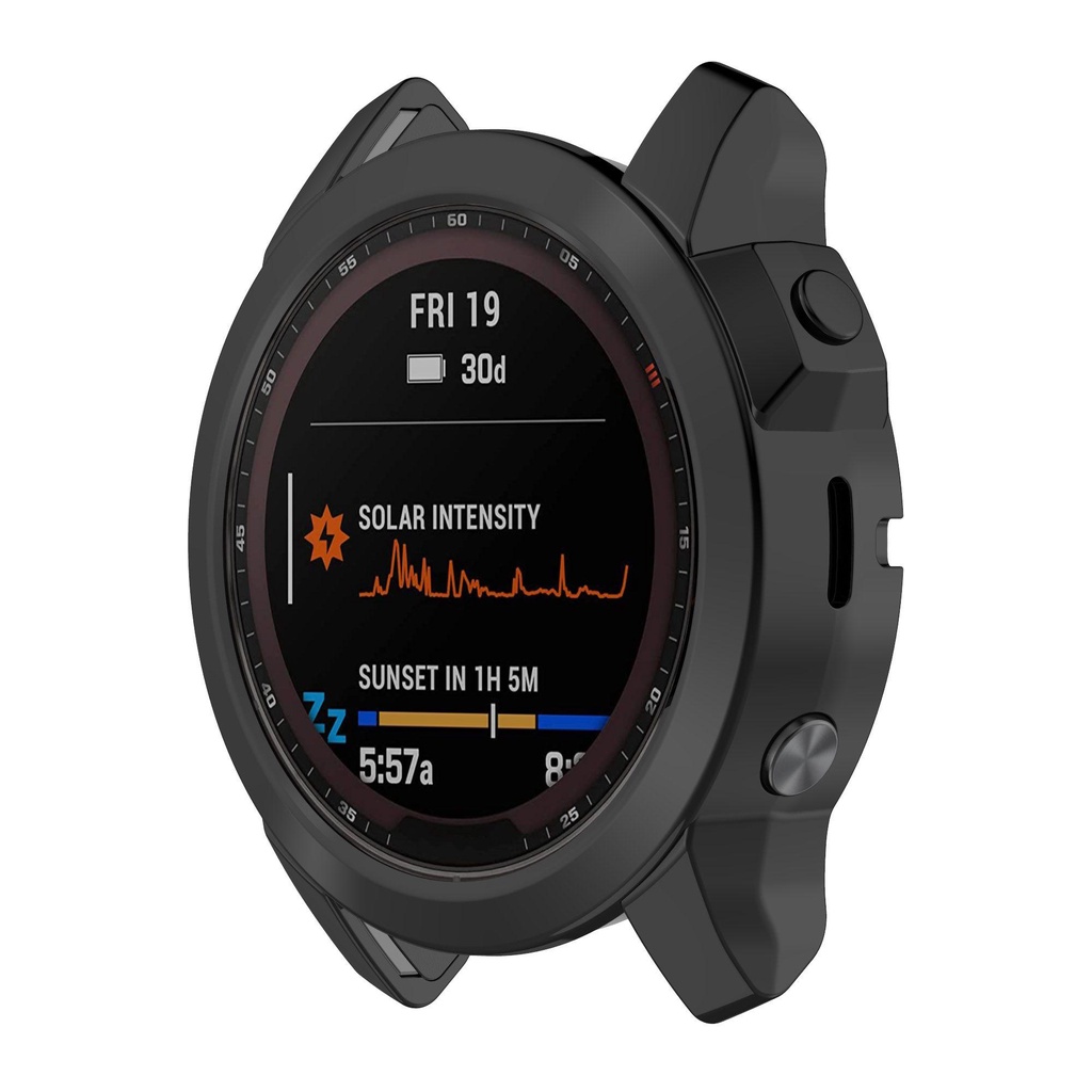 MYRONGVN Ốp Bảo Vệ Bằng TPU Mạ Chống Dấu Vân Tay Cho Đồng Hồ Garmin Fenix 7 / 7X / 7S