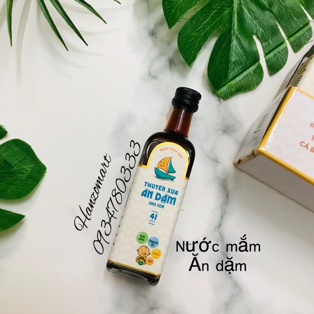 Nước mắm ăn dặm cho con Thuyền Xưa