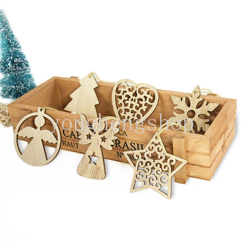 Set 12 Phụ Kiện Treo Trang Trí Cây Thông Giáng Sinh Năm Mới