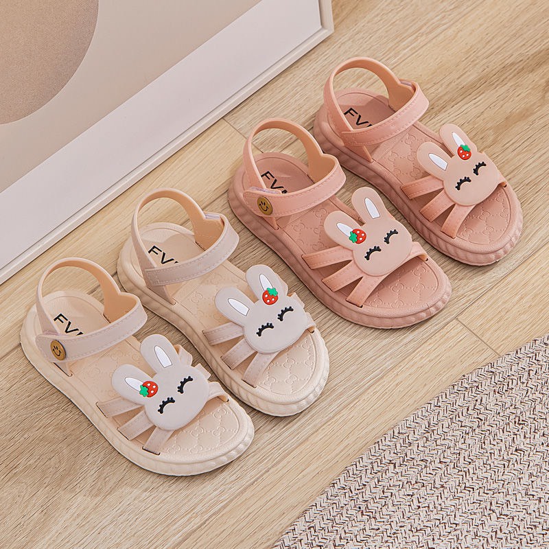 Sandal bé gái đế đúc hình thỏ dễ thương M 2288