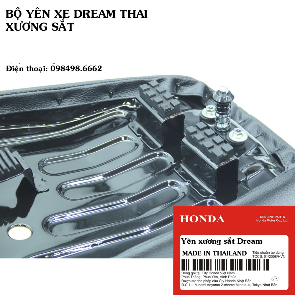 Bộ yên xe Drean xương sắt hãng Honda
