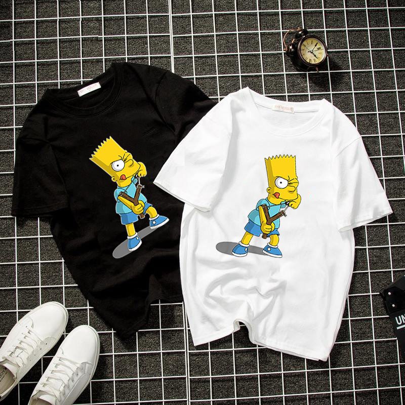 Áo thun unisex nhân vật họa tiết cá tính form rộng vải dày mịn 2019T1265