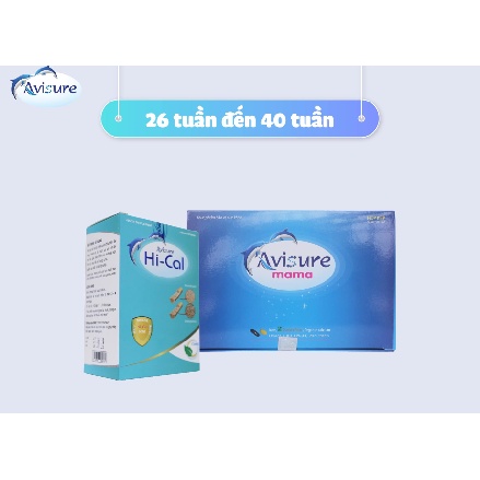 Combo Avisure Mama và Avisure Hi-cal - Bổ sung DHA, EPA, Canxi, Vitamin và khoáng chất cần thiết cho phụ nữ mang thai