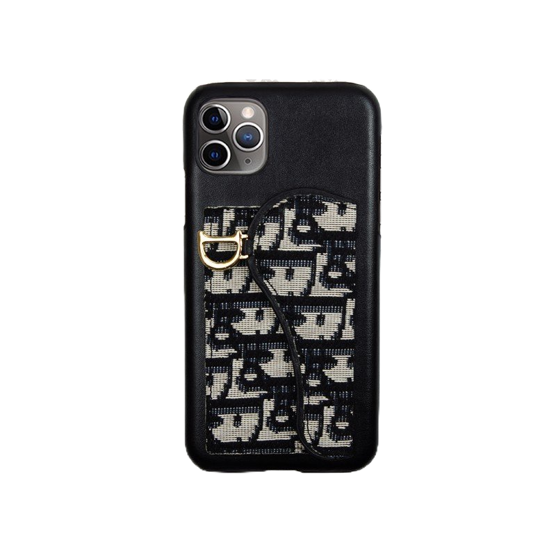 Ốp Lưng Dior Half Canvas Đen