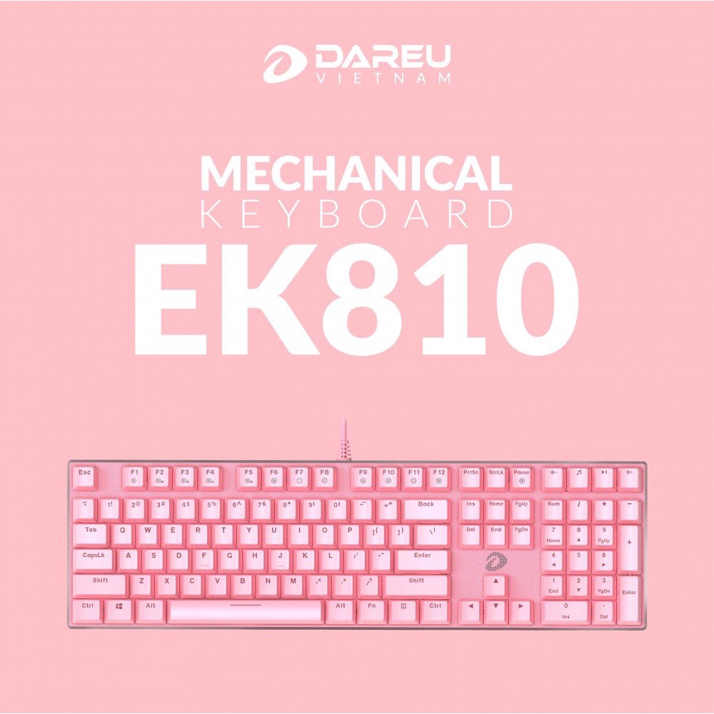 Bàn phím cơ DareU EK810 Blue / Brown / Red switch - Hàng chính hãng