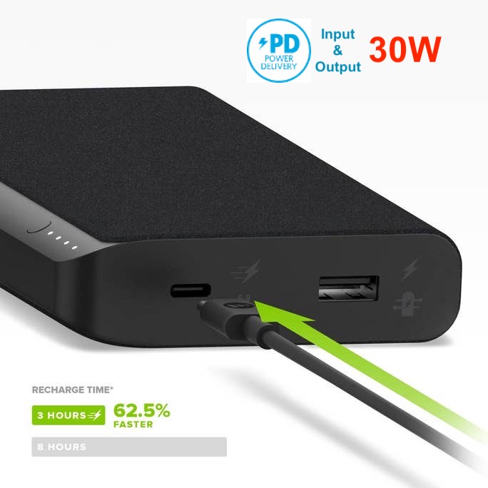 Pin sạc dự phòng cao cấp MOPHIE Powerstation XXL 19500mAh PD 30W 1C-1A