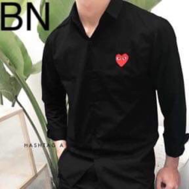 Áo sơ mi thêu tim BNG0319 | BigBuy360 - bigbuy360.vn