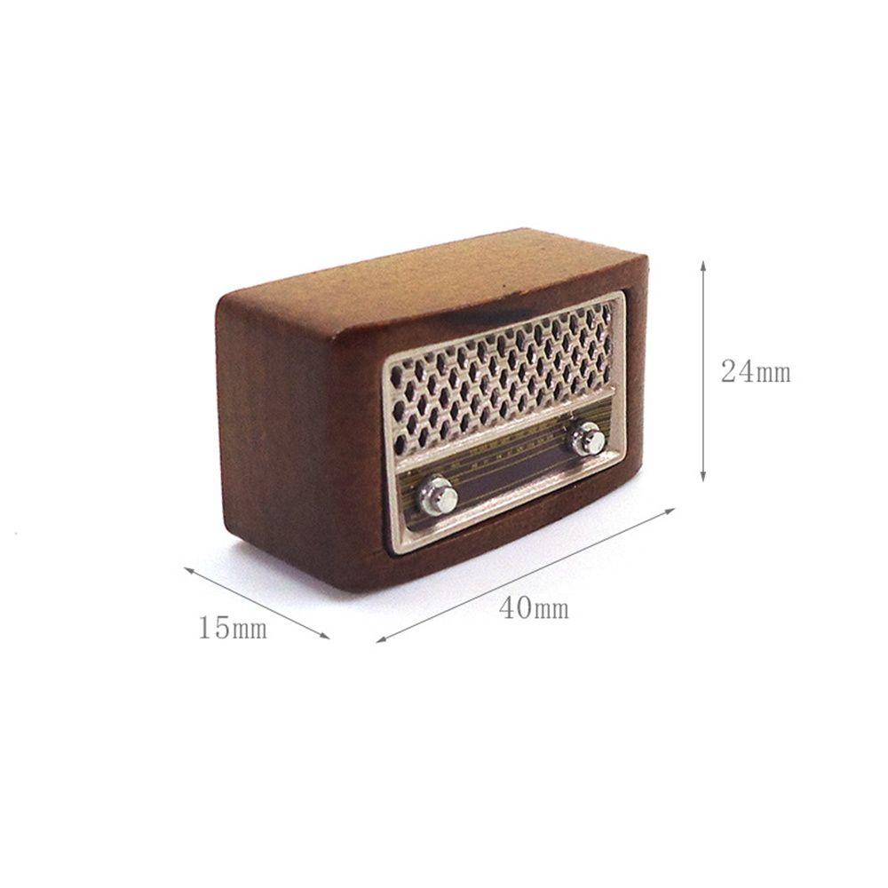IVORY Mô Hình Máy Ghi Âm Mini Tỉ Lệ 1: 12 Trang Trí Nhà Búp Bê
