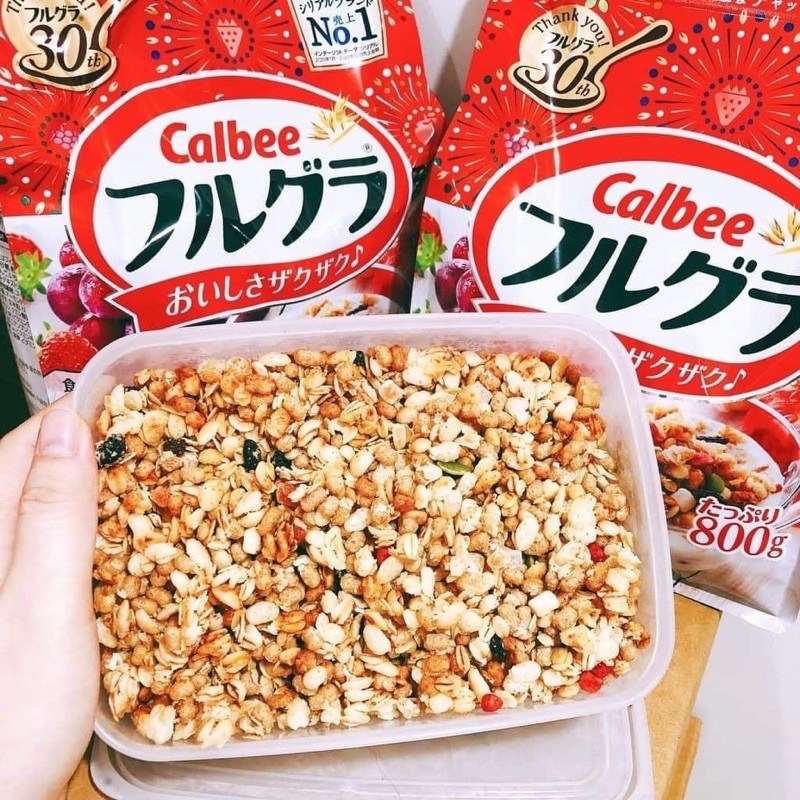 NGŨ CỐC NGON_NHẤT NHẬT BẢN  NGŨ CỐC CALBEE 800G[Hàng_Nhật]