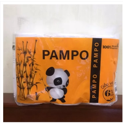 Giấy vệ sinh gấu trúc Pampo 3 lớp (6 cuộn)