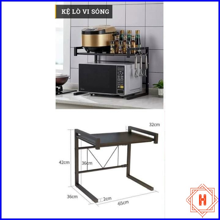 Giá đỡ, kệ lò vi sóng bằng inox đa năng tiết kiệm không gian { H }