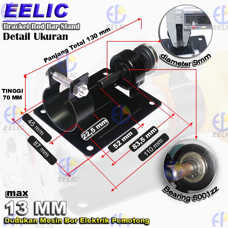 Giá Đỡ Máy Khoan Đánh Bóng Đa Năng Eelic Bmb-13Mm Max 13mm